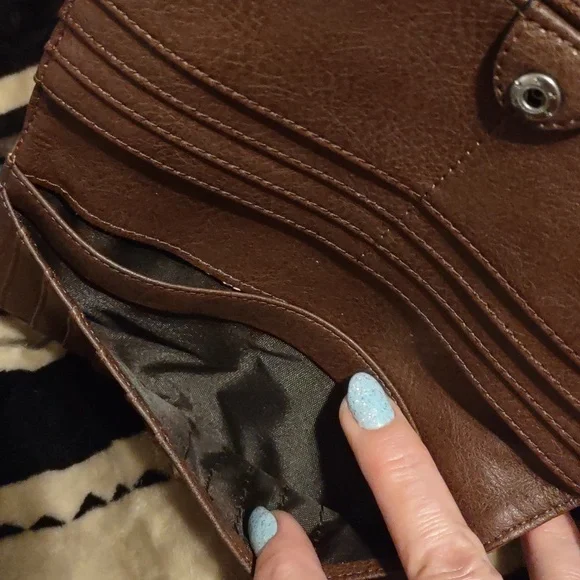 Tony Lama. Cognac Cowhide leather  wallet. Never used. Brand new. No tags. - Picture 10 of 17